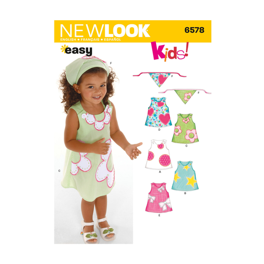 New Look Sewing Pattern 6578 N6578 Toddler' Dress - You’ve Got Me In Stitches