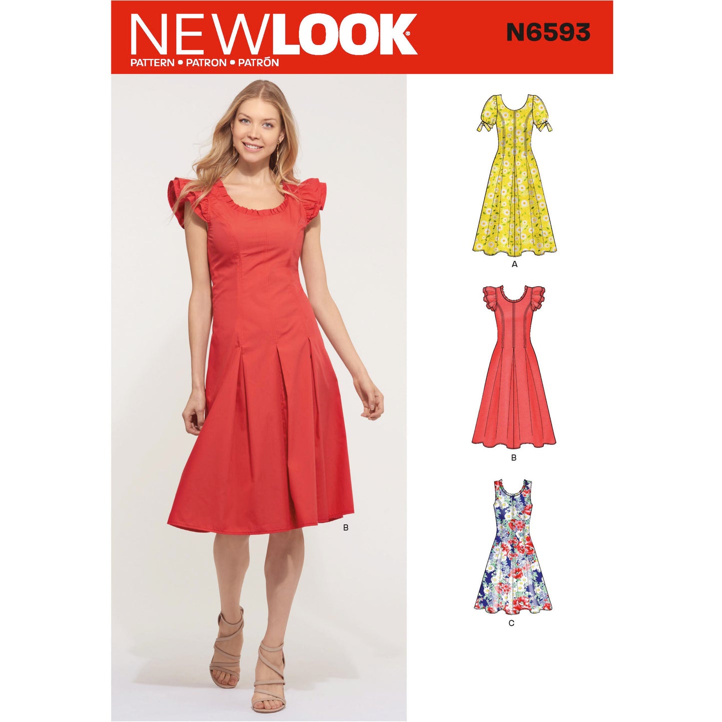 New Look Sewing Pattern 6593 N6593 Misses' Dress - You’ve Got Me In Stitches