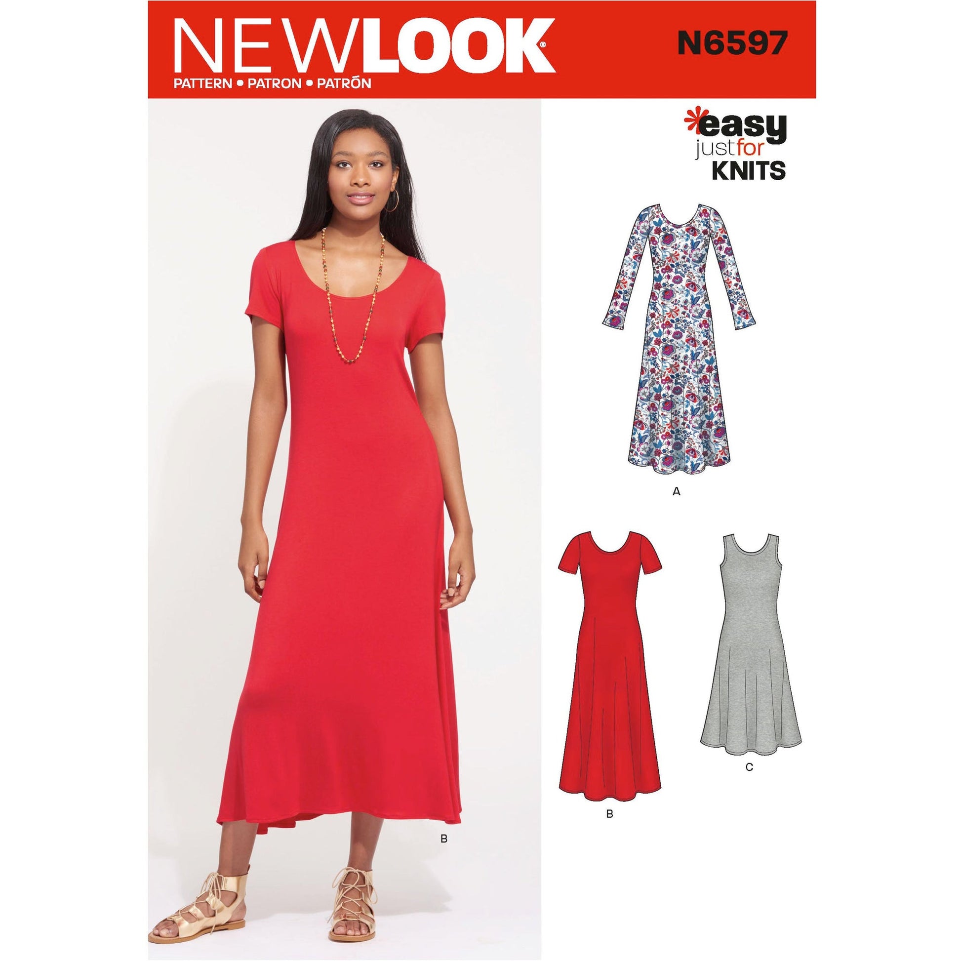 New Look Sewing Pattern 6597 N6597 Misses' Knit Dress - You’ve Got Me In Stitches