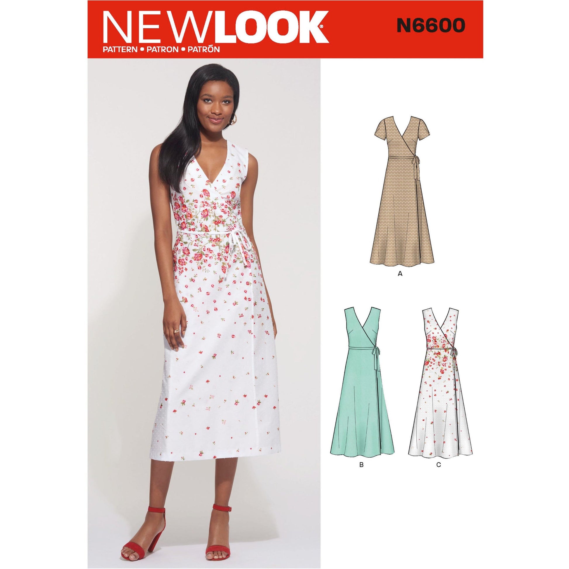 New Look Sewing Pattern 6600 N6600 Misses' Wrap Dress - You’ve Got Me In Stitches