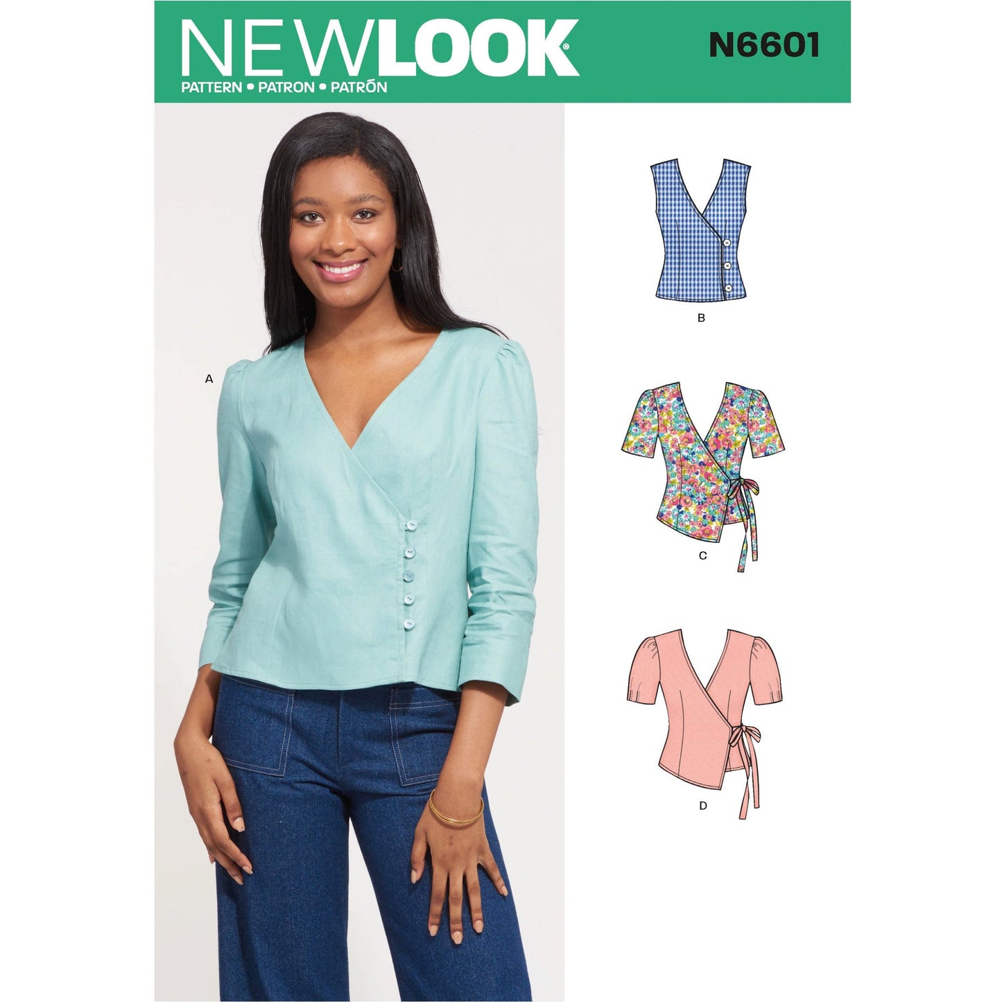 New Look Sewing Pattern 6601 N6601 Misses' Tops - You’ve Got Me In Stitches