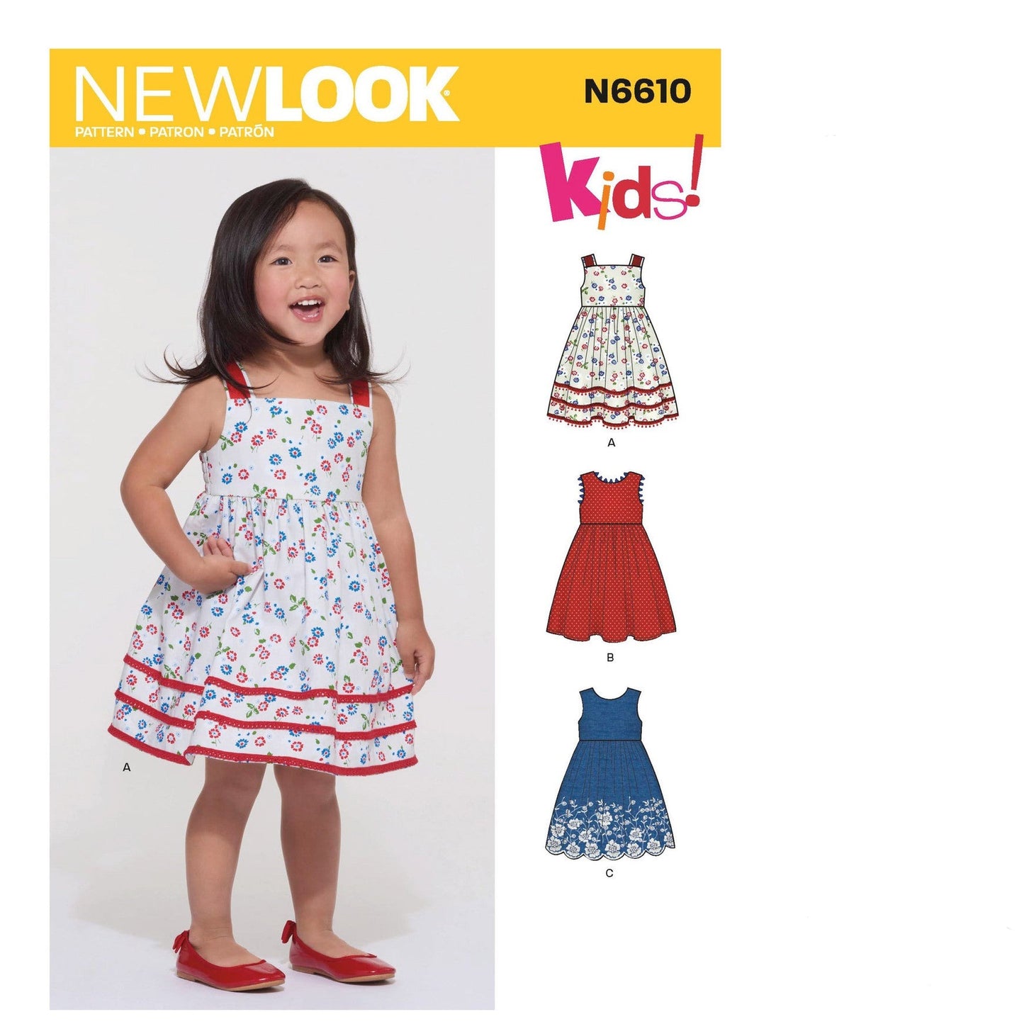 New Look Sewing Pattern 6610 N6610 Toddler' Dress - You’ve Got Me In Stitches