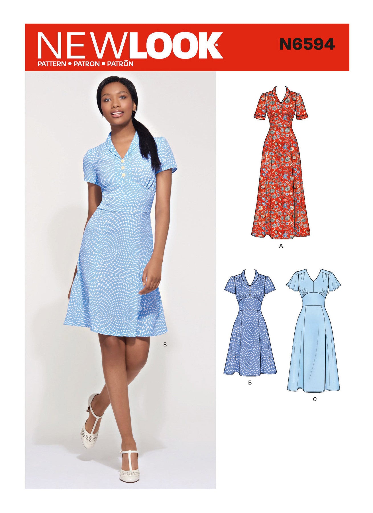 New Look Sewing Pattern N6594 6594 Misses' Dress In Three Lengths - You’ve Got Me In Stitches