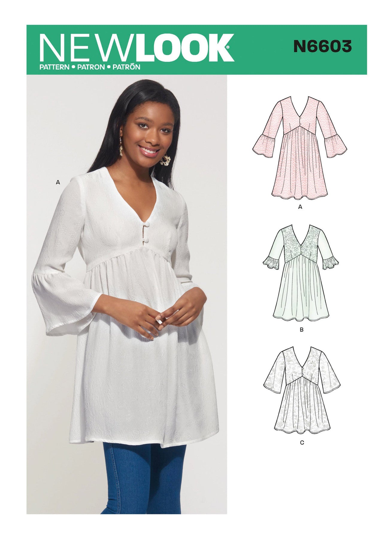 New Look Sewing Pattern N6603 6603 Misses' Mini Dress, Tunic and Top - You’ve Got Me In Stitches