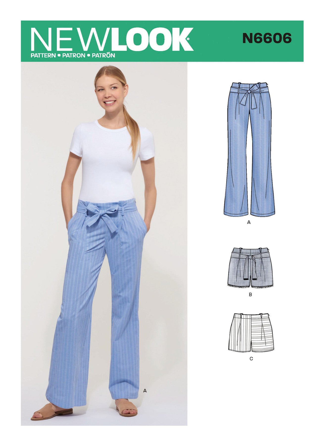 New Look Sewing Pattern N6606 6606 Misses' Pant and Shorts - You’ve Got Me In Stitches