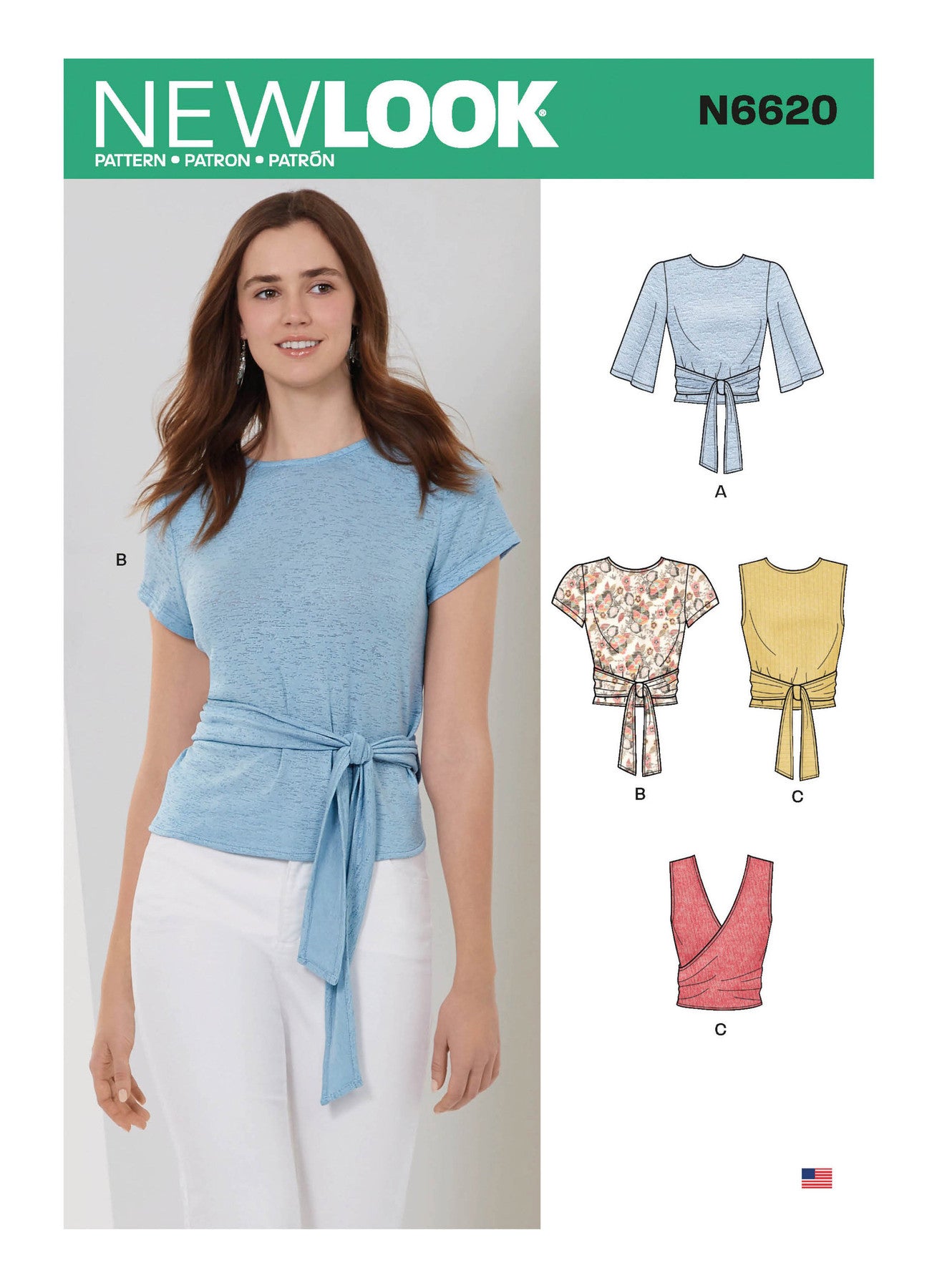 New Look Sewing Pattern N6620 6620 Misses' Wrap Tops - You’ve Got Me In Stitches