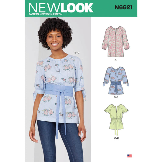 New Look Sewing Pattern N6621 6621 Misses' Top Or Tunic - You’ve Got Me In Stitches