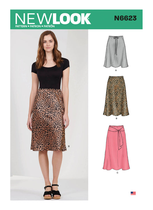 New Look Sewing Pattern N6623 6623 Misses' Skirt In Three Lengths - You’ve Got Me In Stitches