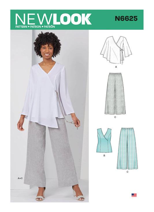 New Look Sewing Pattern N6625 6625 Misses' Tops and Pull On Pants - You’ve Got Me In Stitches