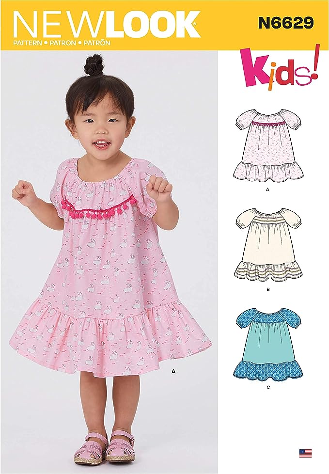 New Look Sewing Pattern N6629 6629 Toddlers' Sewing Pattern Dresses - You’ve Got Me In Stitches