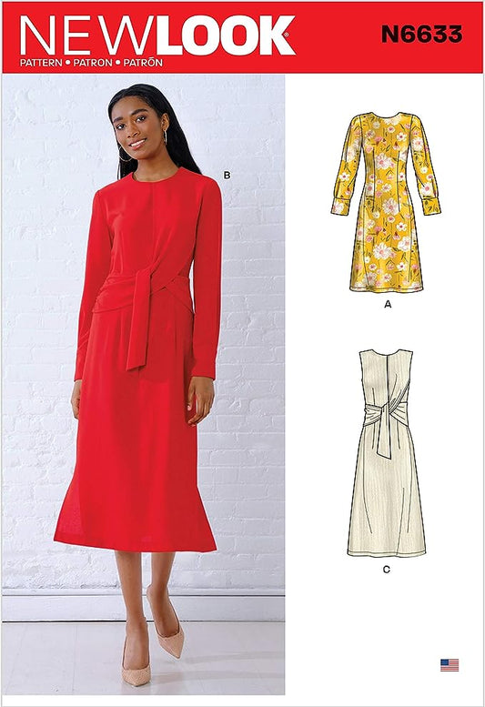 New Look Sewing Pattern N6633 6633 Misses' Dresses with Optional Drape - You’ve Got Me In Stitches