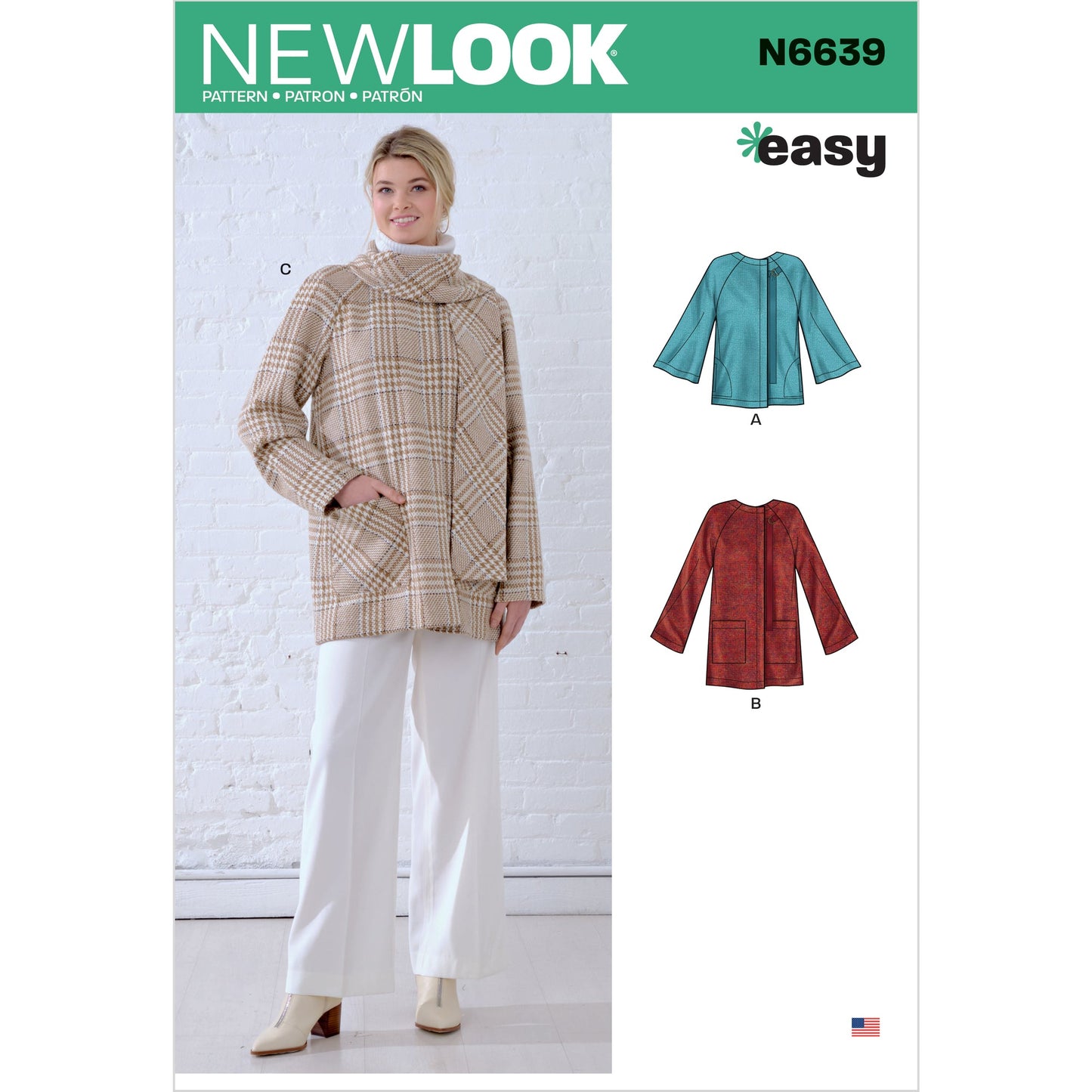 New Look Sewing Pattern N6639 Misses' Poncho and Jackets - You’ve Got Me In Stitches