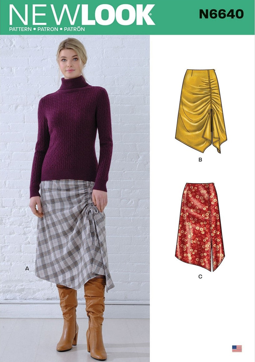 New Look Sewing Pattern N6640 6640 Misses' Asymmetrical Skirts - You’ve Got Me In Stitches