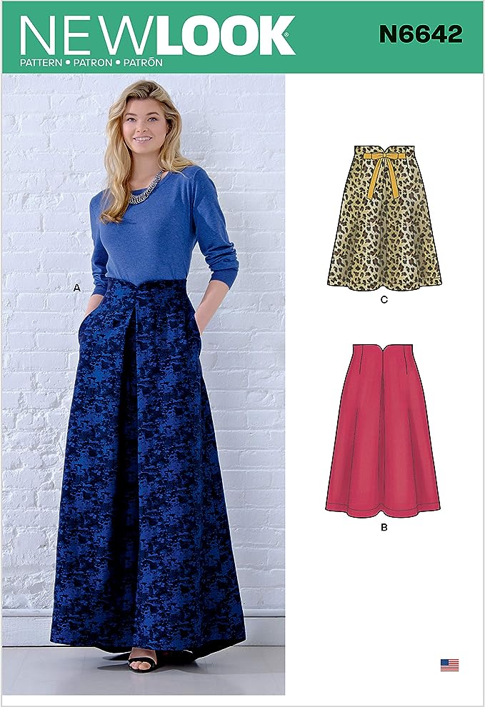 New Look Sewing Pattern N6642 6642 Misses' Raised Waist Skirts - You’ve Got Me In Stitches