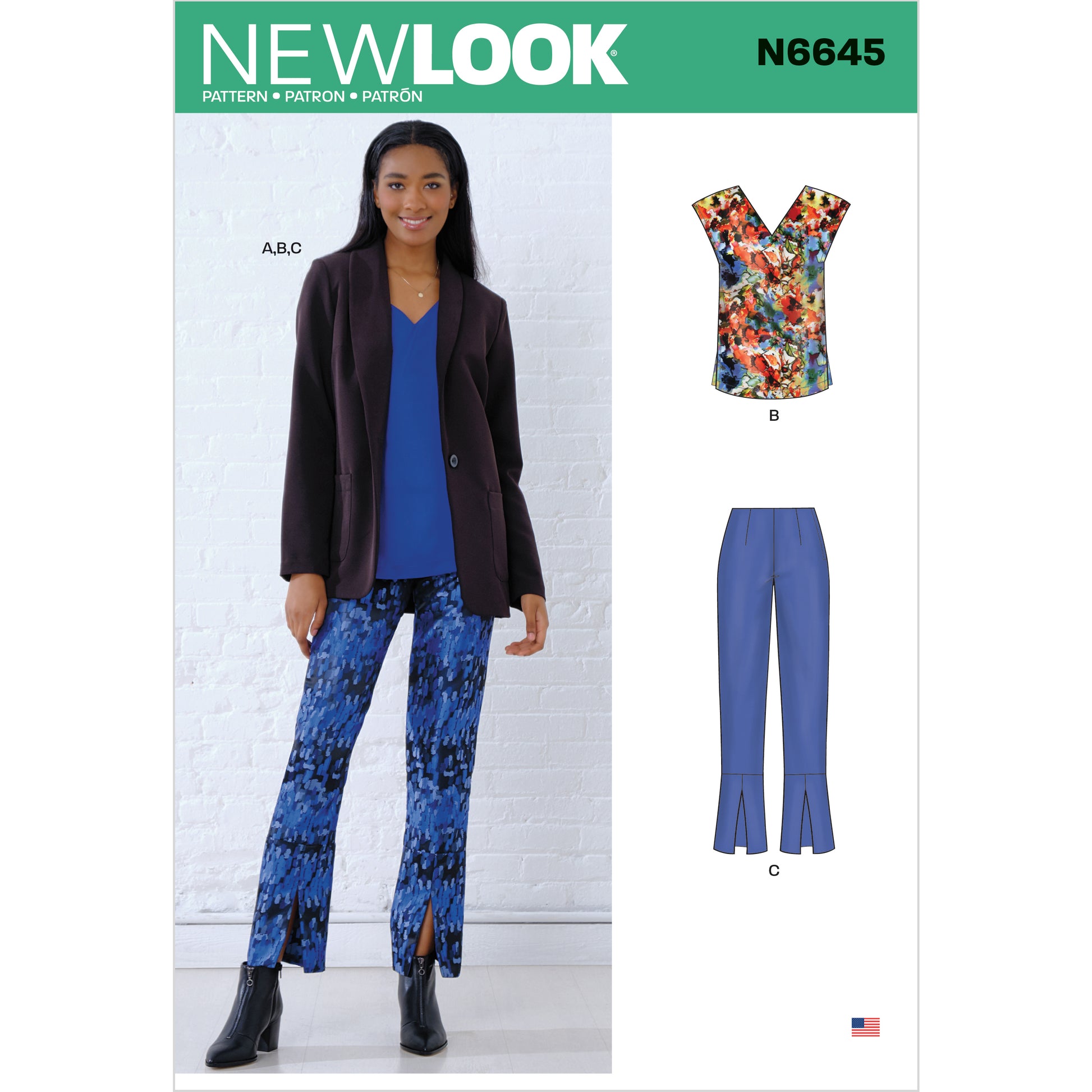 New Look Sewing Pattern N6645 6645 Misses' Jacket, Top and Pants - You’ve Got Me In Stitches