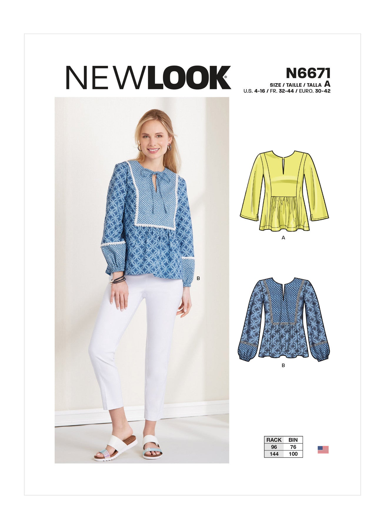 New Look Sewing Pattern N6671 6671 Misses' Pull-Over Top with Princess Seam & Trim - You’ve Got Me In Stitches