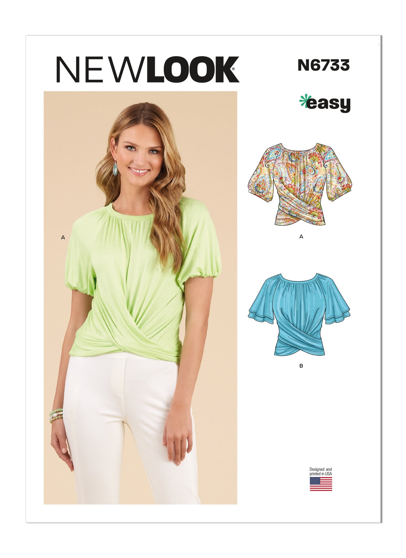 New Look Sewing Pattern N6733 Misses' Knit Tops - You’ve Got Me In Stitches