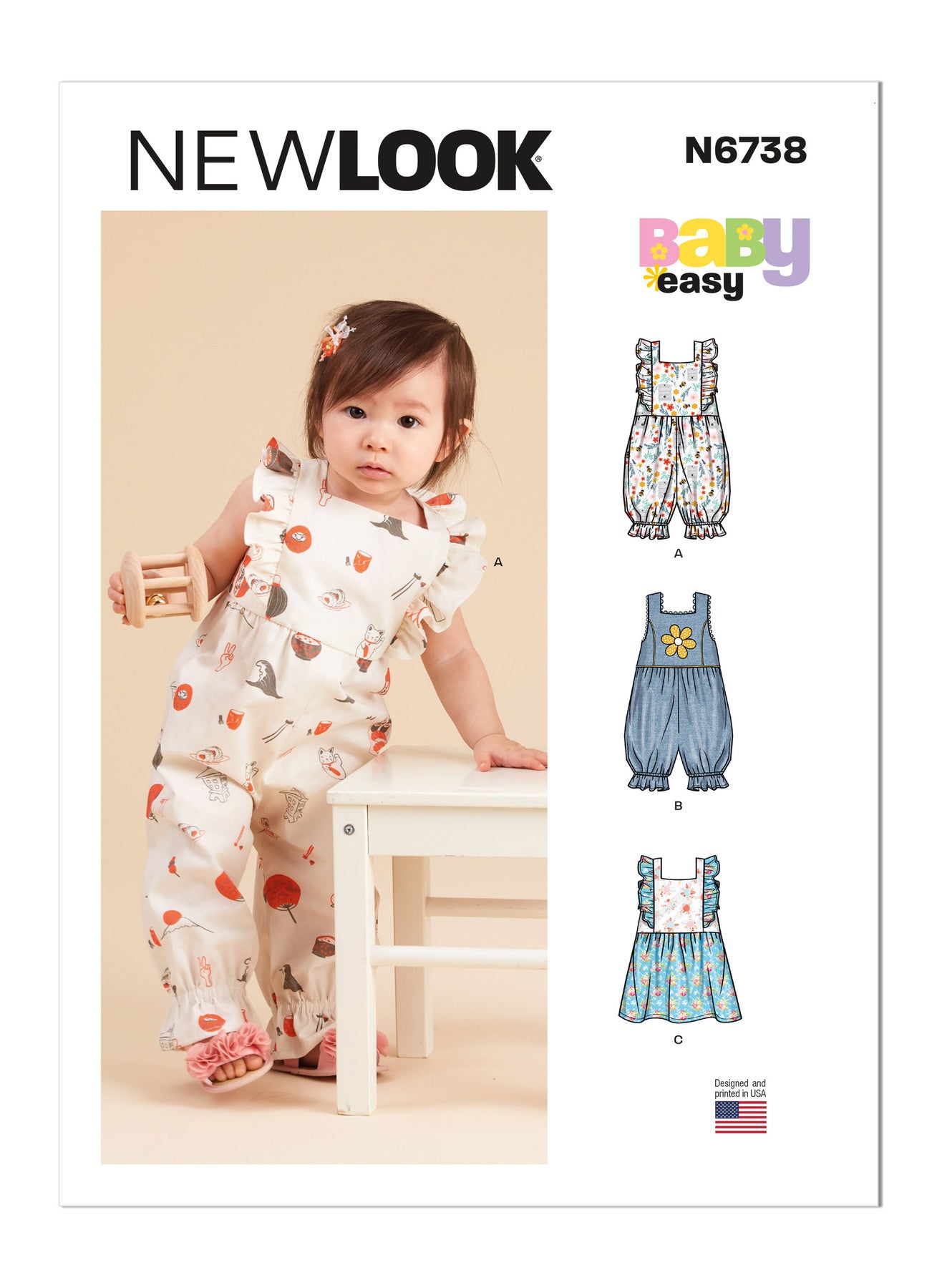 New Look Sewing Pattern N6738 Babies' Rompers and Dress - You’ve Got Me In Stitches