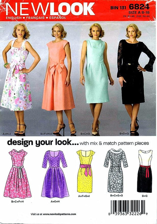 New Look Sewing Pattern N6824 6824 Misses' Dresses - You’ve Got Me In Stitches