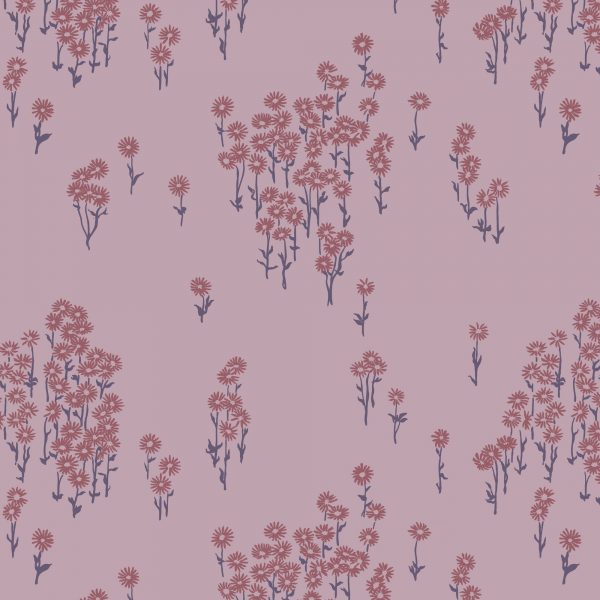 Leutenegger Fabrics -  Florence Broadhurst Berry Sunset Collection - 110cm x 1m Fabric - L01912-7 Scatter Daisy Design