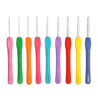 The Pony Easy Grip Crochet Hook Set - 9 Pack