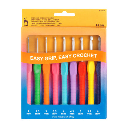 The Pony Easy Grip Crochet Hook Set - 9 Pack