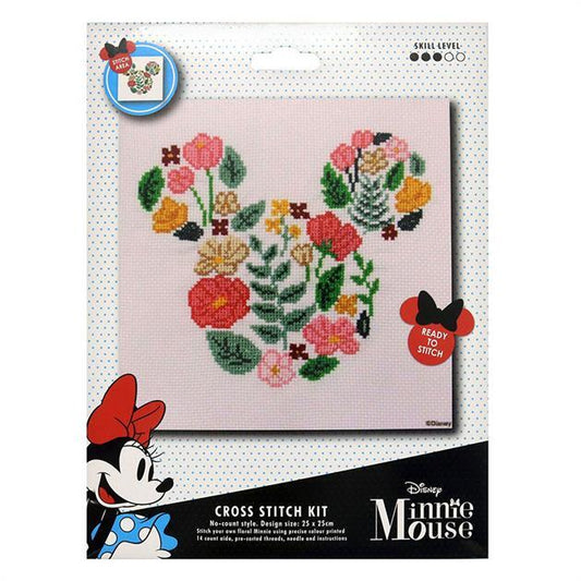 Disney - Minnie Mouse Garden - Needlecraft - No Count Cross Stitch Kit - 25cm