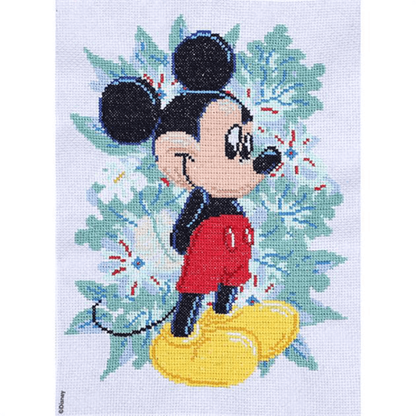 Disney - Mickey Mouse Foliage - Needlecraft - No Count Cross Stitch Kit - 25cm x 35cm