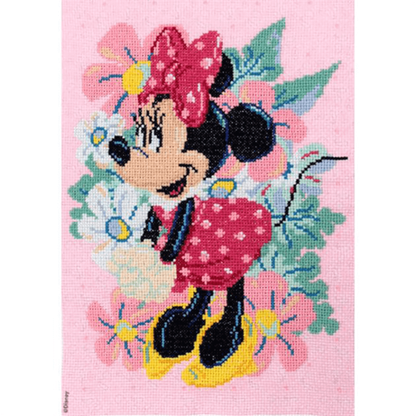 Disney - Minnie Mouse Foliage - Needlecraft - No Count Cross Stitch Kit - 25cm x 35cm