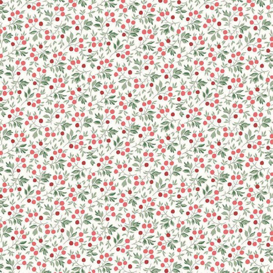 Liberty Fabrics - A Woodland Christmas Collection - 110cm wide x 1m - Frost Berry 6023A