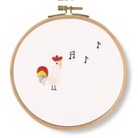 DMC - Hand Embroidery Kit - Sing! Chicken - 12.5cm