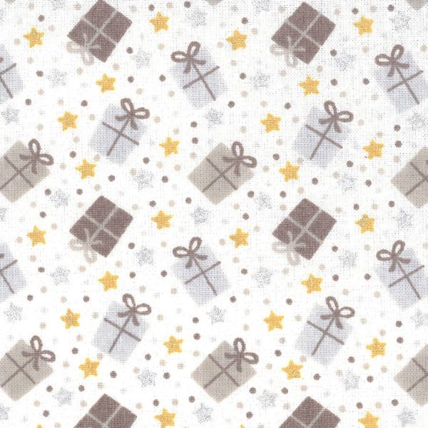 Birch Fabrics - Scandi Christmas Collection - 110cm x 1m Fabric - Presents design