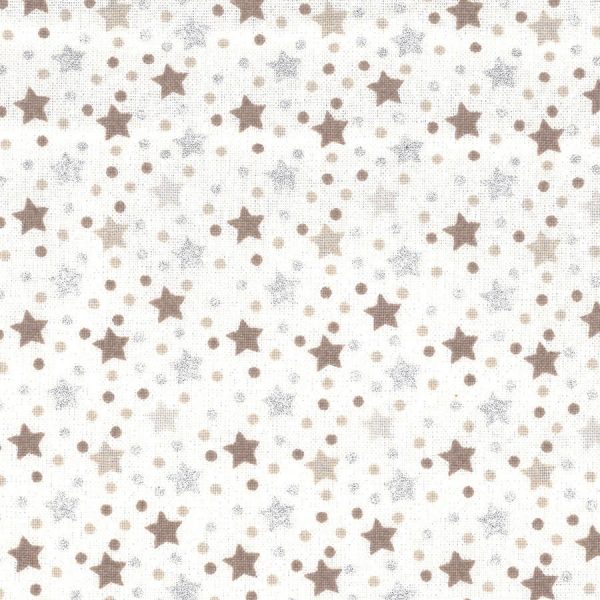 Birch Fabrics - Scandi Christmas Collection - 110cm x 1m Fabric - Stars Design