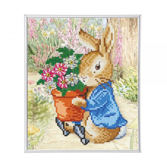 Craft Buddy - Crystal Art Picture - Peter Rabbit - 21cm x 25cm - Peter Rabbit