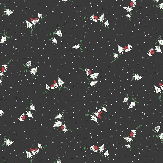 Liberty Fabrics - A Woodland Christmas Collection - 110cm wide x 1m - Christmas Cottage 6018A