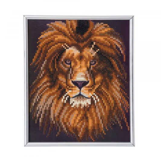 Craft Buddy - Crystal Art Picture - 21cm x 25cm - Lion