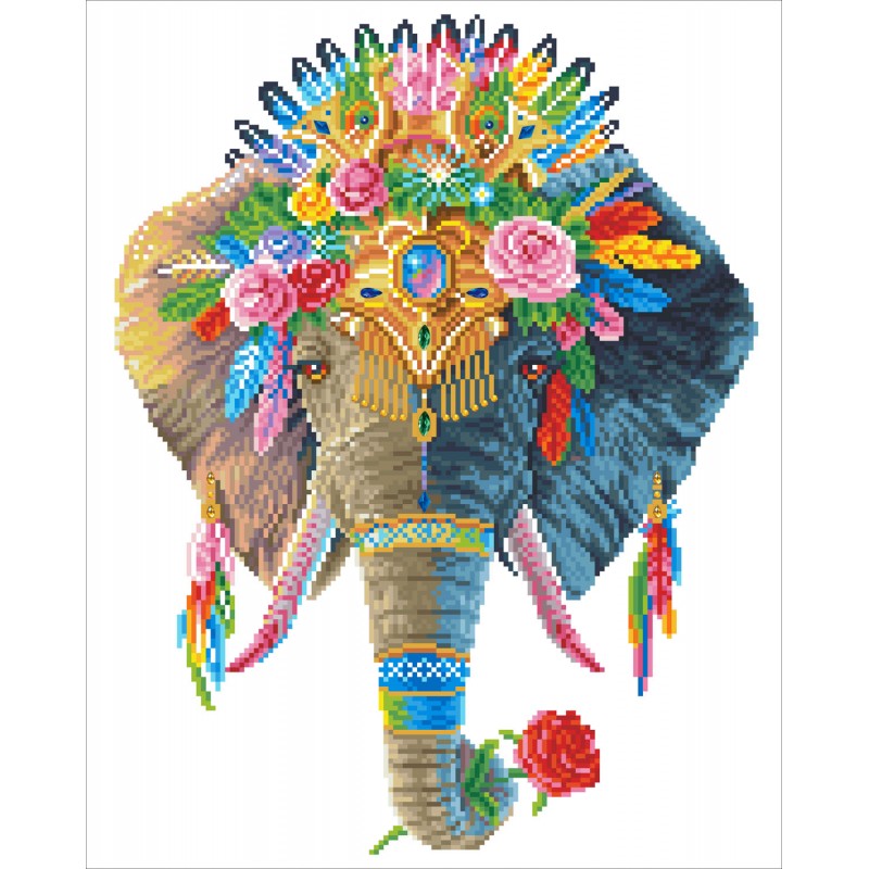 Diamond Dotz - Bohemian Elephant (Carlie Edwards) - 41 x 51 cm