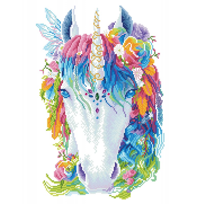 Diamond Dotz - Mystic Unicorn (Carlie Edwards) - 41 x 51 cm