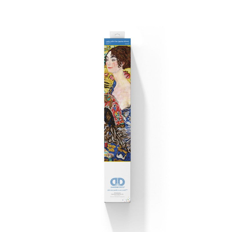 DAMAGED BOX - Diamond Dotz - Lady with Fan (Apres Klimt) - 67 x 67cm