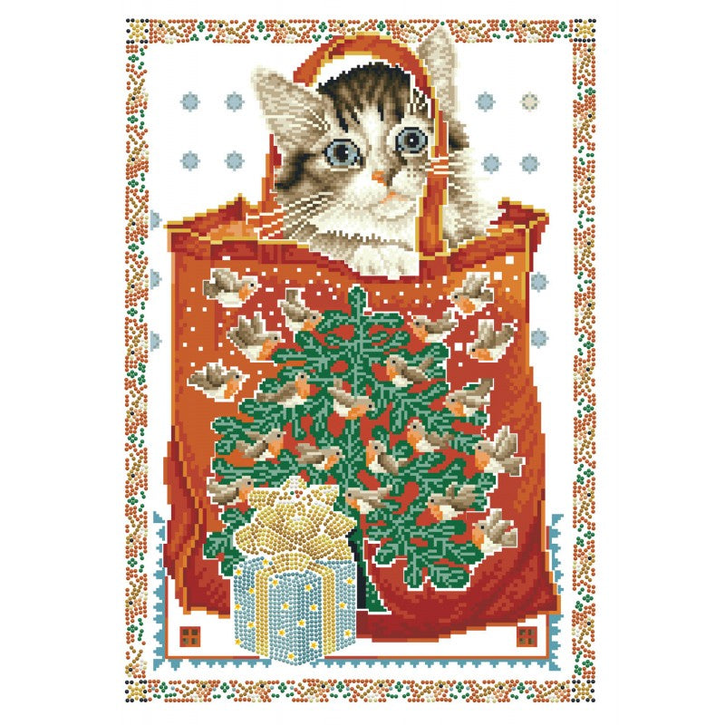 Diamond Dotz - Masterclass - Manuel In The Christmas Robin Bag - 37 x 52cm