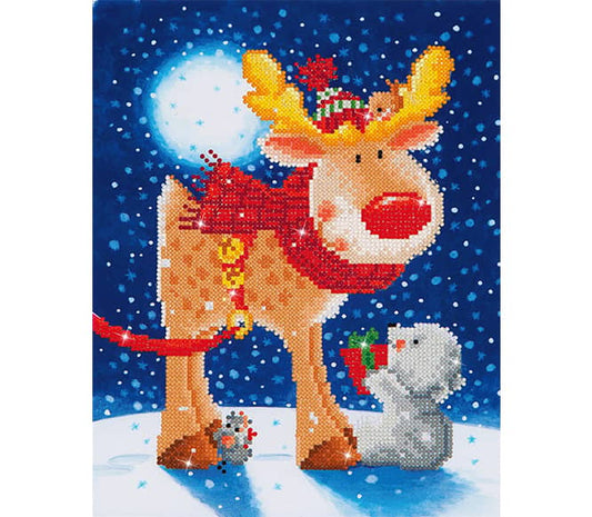 Diamond Dotz - Reindeer Gift - 27 x 35cm