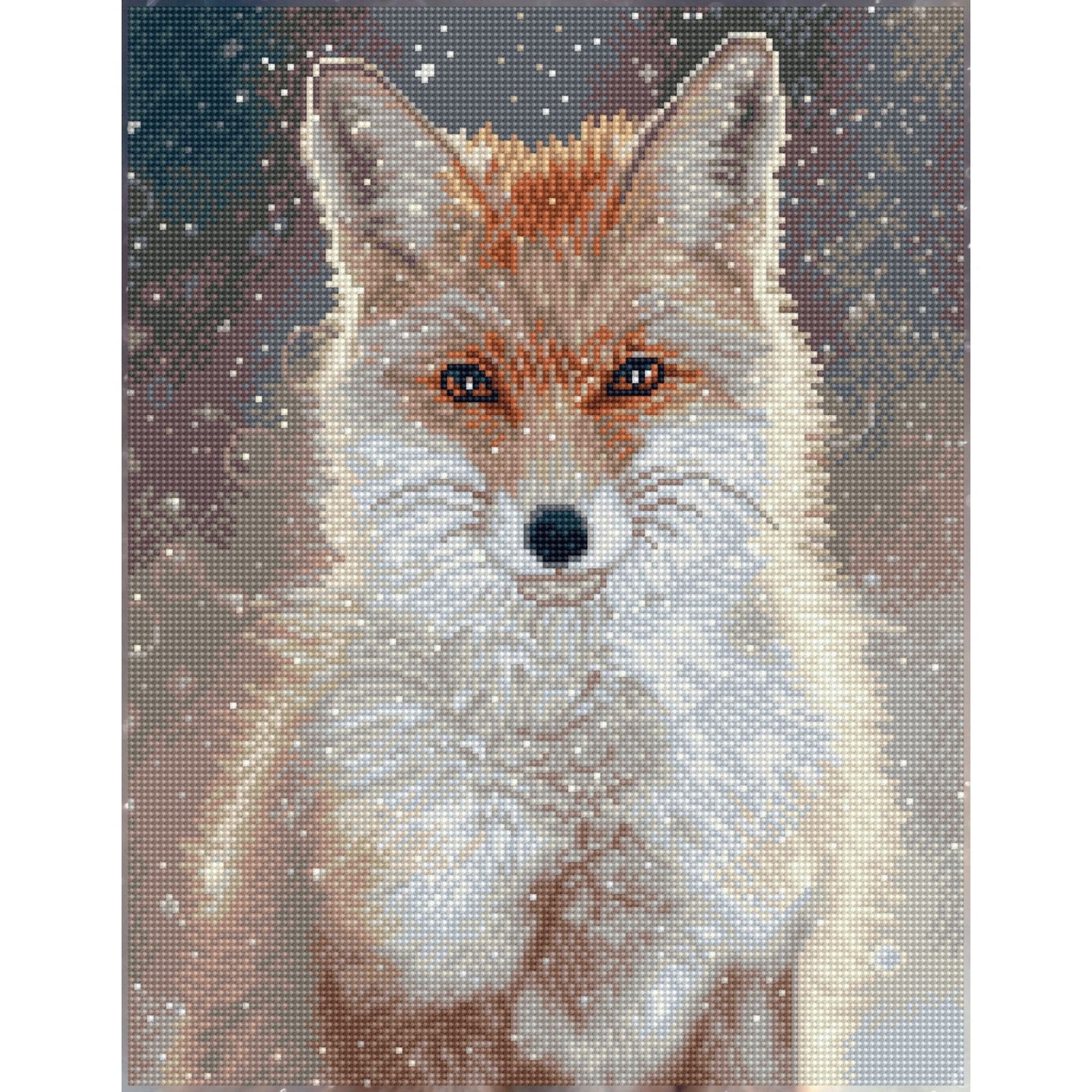 Diamond Dotz - Square Dotz - Snowflake Fox - 45 x 35cm