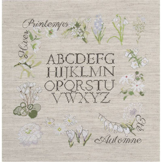 DMC - Cross Stitch Kit - Botanic ABC - 38 x 38cm