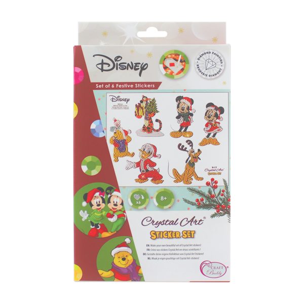 Craft Buddy - Crystal Art Kit - Disney - Festive Sticker Set