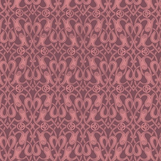 Leutenegger Fabrics -  Florence Broadhurst Berry Sunset Collection - 110cm x 1m Fabric - L01912-1 Paris Design