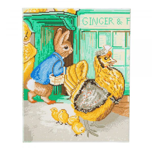 Craft Buddy - Crystal Art Picture - Peter Rabbit - 40cm x 50cm - Ginger and Pickles