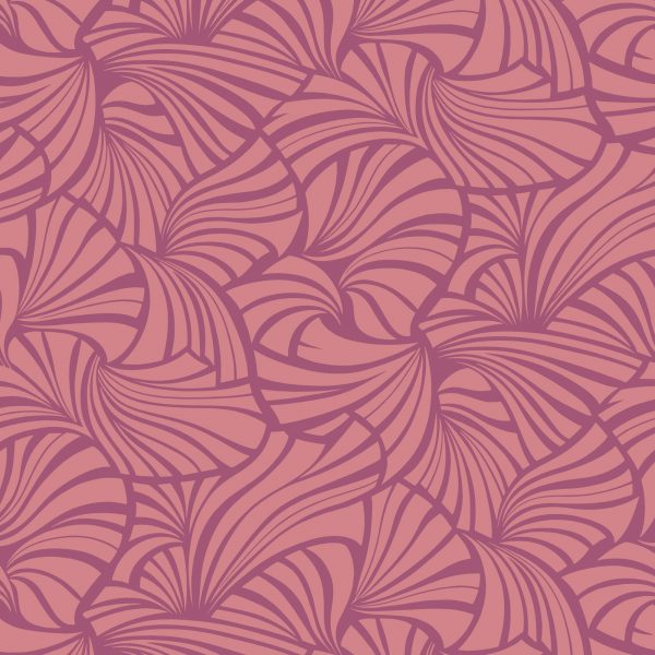 Leutenegger Fabrics -  Florence Broadhurst Berry Sunset Collection - 110cm x 1m Fabric - L01912-2 Japanese Fans Design