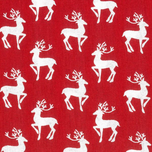 Birch Fabrics -  Christmas Joy Collection - 110cm x 1m Fabric - Reindeers Design