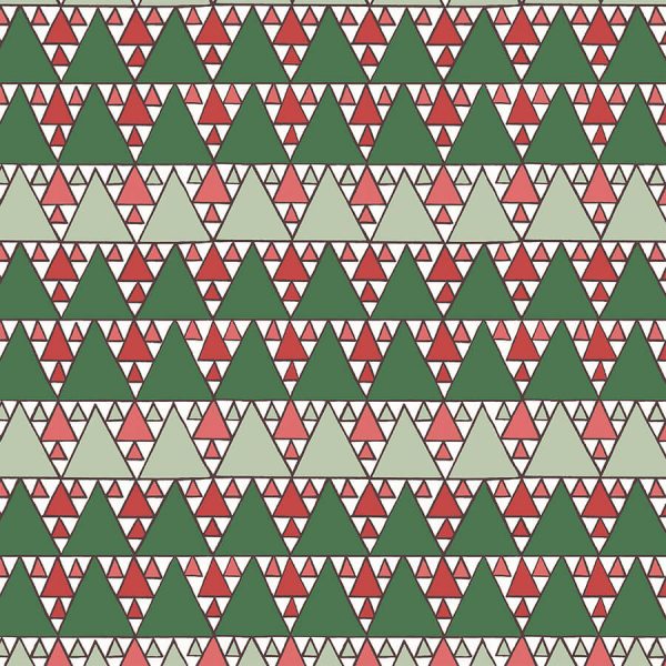 Liberty Fabrics - A Woodland Christmas Collection - 110cm wide x 1m - Evergreen Glade 6021A