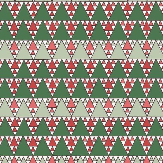 Liberty Fabrics - A Woodland Christmas Collection - 110cm wide x 1m - Evergreen Glade 6021A